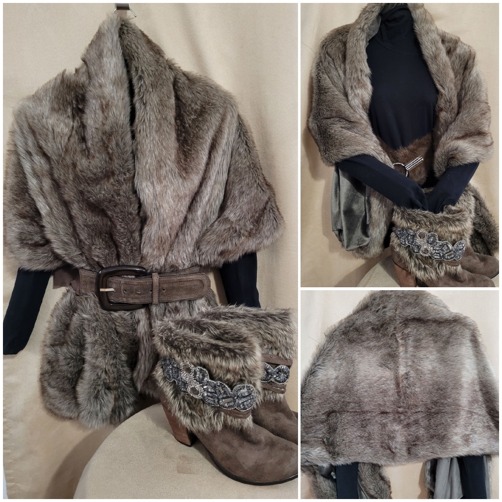 Faux Fur Scarf / Wrap